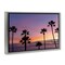 Stupell Industries Sunsets & Scattered Palm Trees Floating Frame, design by Jeff Poe Photography